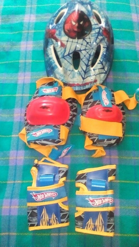 Kit Protector De Patinaje Para Niño Con Casco