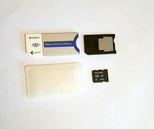 Memoria Micro M2 Sandisk 8 Gb Con Adaptador Sony Pro Duo