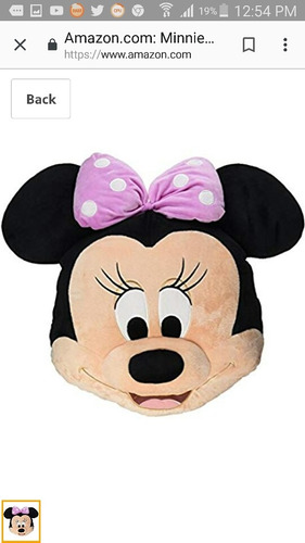 Peluche Cojin De Minie Mouse De Disney 100% Original