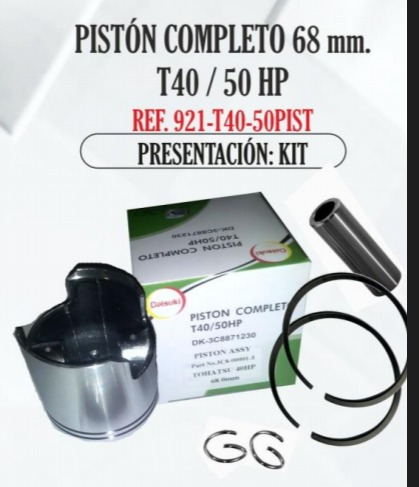 Piston Completo Fuera De Borda Tohatsu 40d Y 50d Hp
