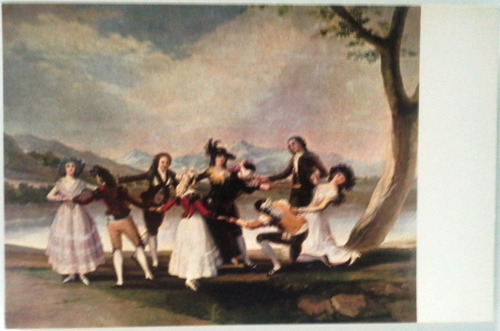 Postal Años 60 Color Goya -la Gallina Ciega (cartón /