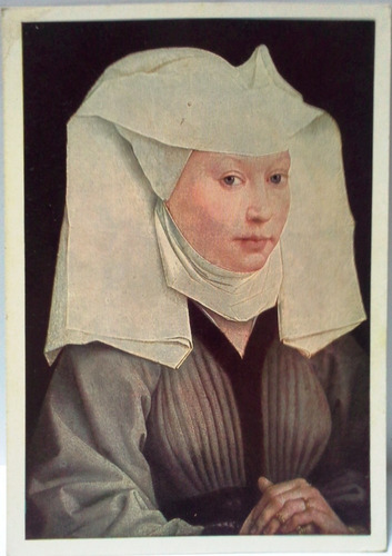 Postal Años 60 Van Der Weyden - Retrato De Una Joven Mujer