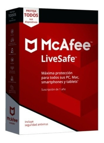 Antivirus Mcafee Livesafe Pc 1 Año/ Original
