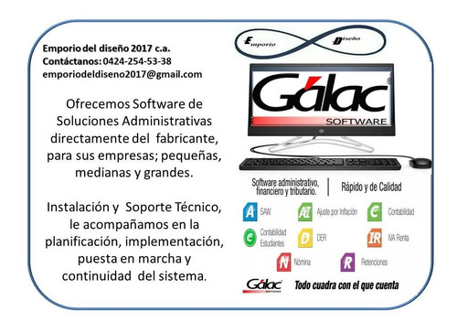 Asesoria Galac Software Venta E Implementacion Son 10lahora