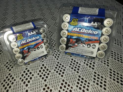 Baterias Marca Acdelco Aaa Super Alkalinas 1.5v En Remate!!!