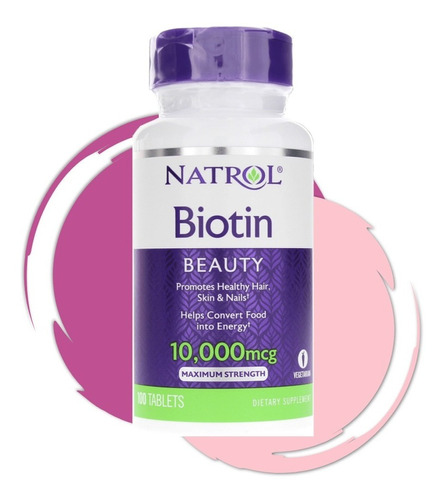 Biotin Natrol Importado Cabello Vitaminas Biotina Uñas Piel