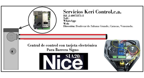 Central De Control Nice Sia 20, Software De Reparación