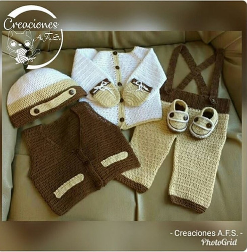 Conjunto Tejidos A Crochet (ajuar) (2)