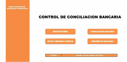 Control De Conciliacion Bancaria En Excel