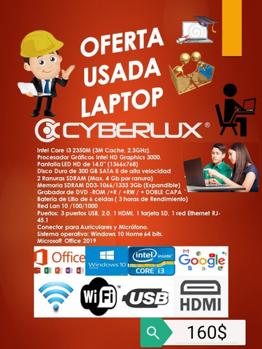 Laptop Cyberlux I3