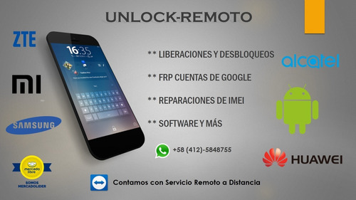 Liberar Unlock Telefonos Samsung Alcatel Huawei Zte Barato