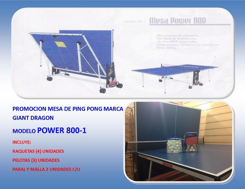 Mesa Ping Pong Giant Dragon Power  Oferta De Regalo