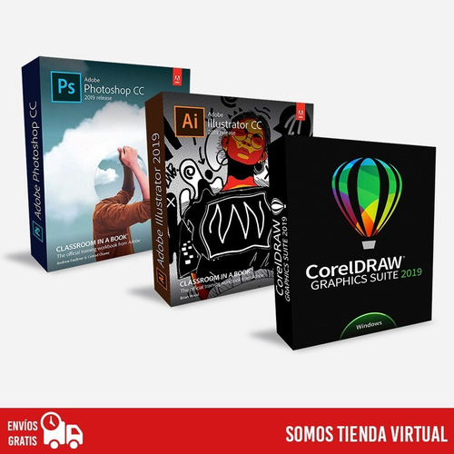 Pack Phot-shop, Illus-trator, Corel  + Regalo