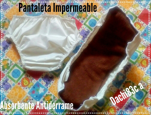 Pantaletas Plasticas O Pañal Unisex+absorbente. Dachi83c.a