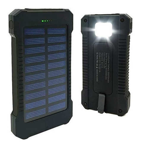 Power Bank Solar  Mah Cargador Portatil Linterna Gs