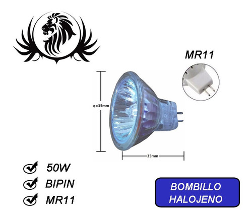 Bombillo Halogeno Mr -11 Dicroicos 120v X 4 Und