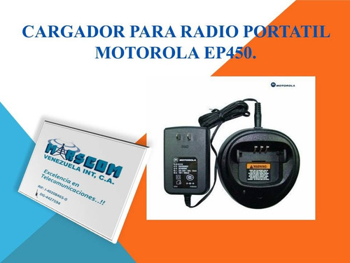 Cargador Original Para Radio Portatil Motorola Ep450