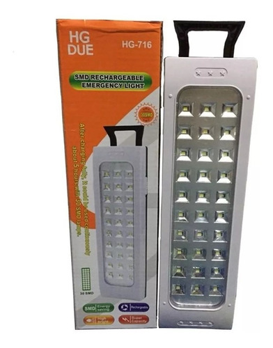 Lampara De Emergencia Portatil 30 Led Recargable Linterna