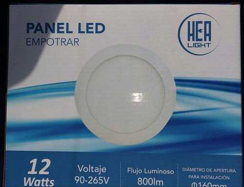 Lamparas Led Panel De 12w P/ Empotrar k Y k