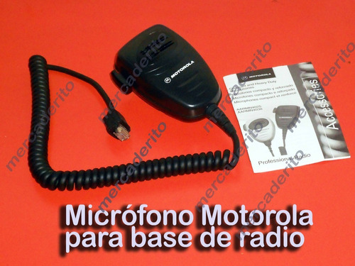 Micrófono Motorola Aarmn Para Base De Radio