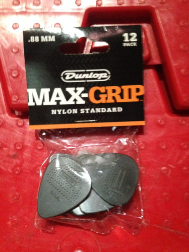 Púas Marca Dunlop Max-grip Nylon Standard.0,88 Mm X 12