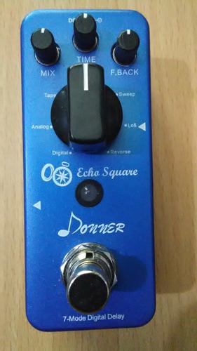 Pedal Guitarra Digital Delay Donner Echo Square Mini Nuevo