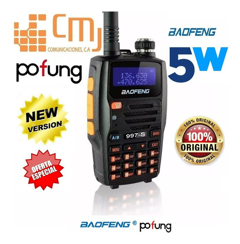 Radio 2 Metros Baofeng 997-s Dual Band Uhf/vhf Uv82 Uv5r