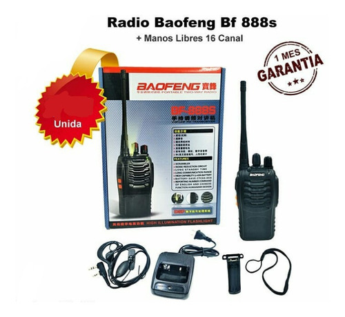 Radio Baofeng Bf-888s Punto A Punto Uhf  Mhz Nuevo