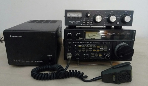 Radio Ic-720a-tuner Fc-707 Yaesu-power Ps-30 Kenwood Combo