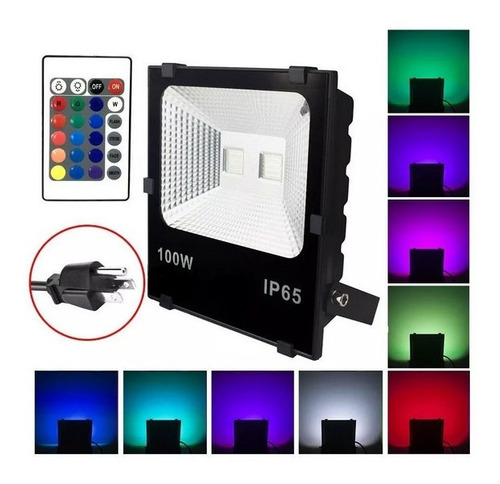 Reflector Led Rgb 100w C/control Ip L/w v Hammer