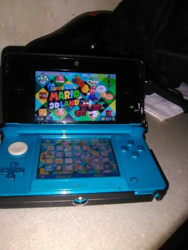 Remate Nintendo 3dsi Azul Recién Chipiado Con Juegos 55