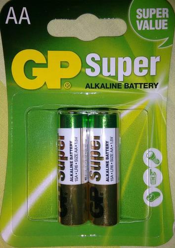 Baterias Aa Gp Super X Caja De 10 Unds 6v$