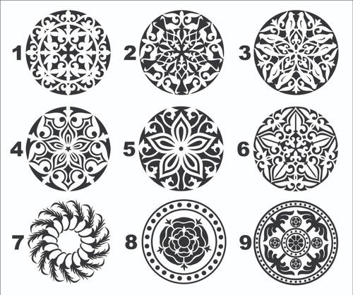 Calcomanías Mandalas Rotulación Vinil Stickers Decorativo