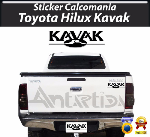Calcomania Sticker Kit Completo Kavak Toyota Hilux 3 Pzas R8