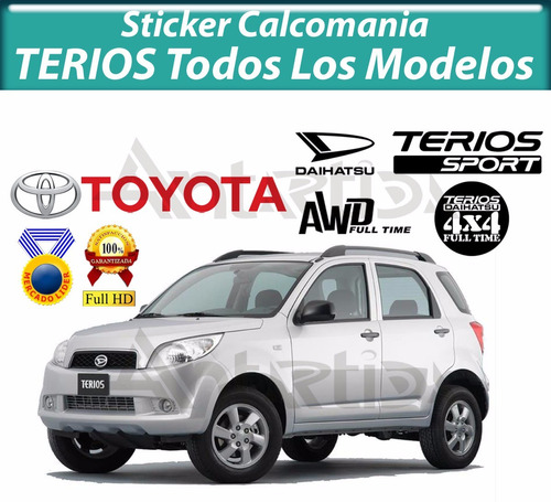 Calcomania Sticker Terios Toyota Daihatsu Bego Todos 15