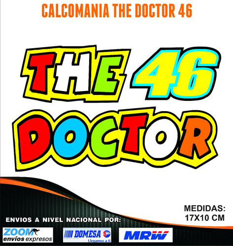 Calcomania The Doctor. Rotulada