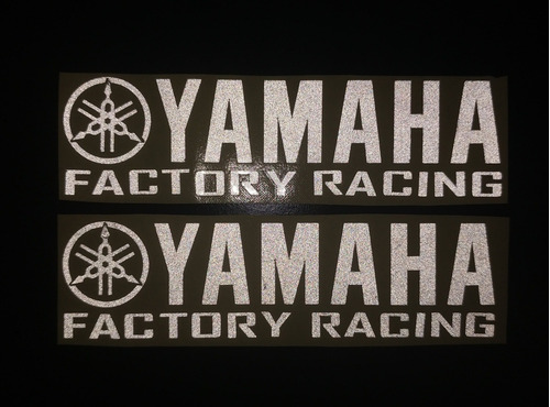 Calcomanias Reflectivas Para Moto Logo Yamaha Factory Racing