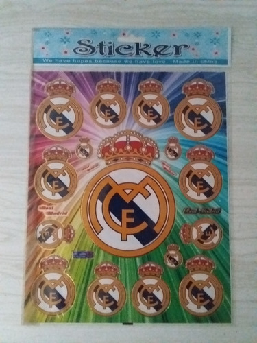 Calcomanias Stickers Del Real Madrid Y Barcelona