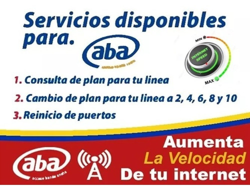 Cambios Aba Aumento De Velocidad A 10mb Internet Ilimitado