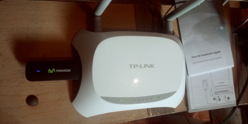 Combo 4g Lte Bam Movistar + Router Tp Link Wifi Internet 4g