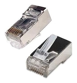 Conector Rj45 Redes Internet Cat 6 Blindado X0 Unidades