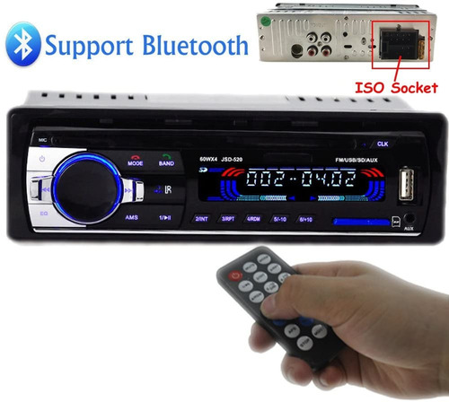 Equipo De Sonido Para Vehiculos Usb Aux Sd Bluetooth Fm