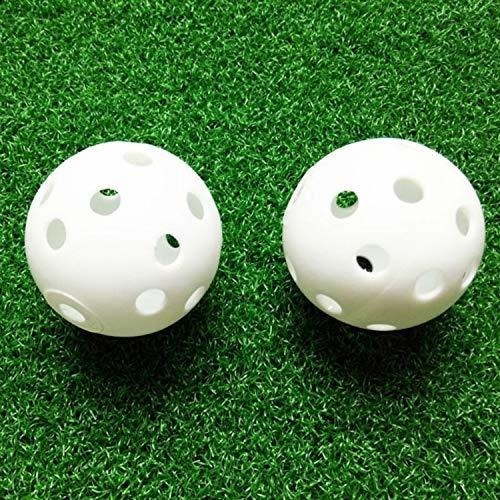 Juego 50 Pelota Golf Plastico Hueco Flujo Aire 5.0 In