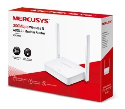 Modem Router Wifi Aba Cantv Adsl2 Mercusys Mw300d Gs