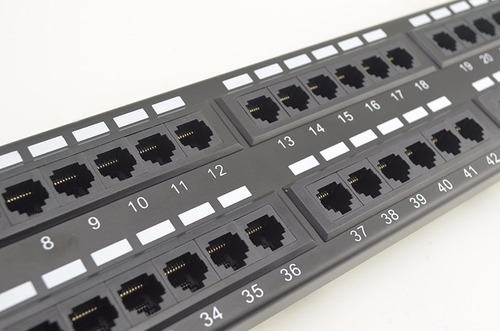 Patch Panel 48 Puertos Categoria 5e Cat5 Rackeable Cat5e