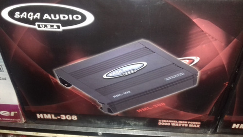 Planta Saga Audio 300 Watts 4 Canales