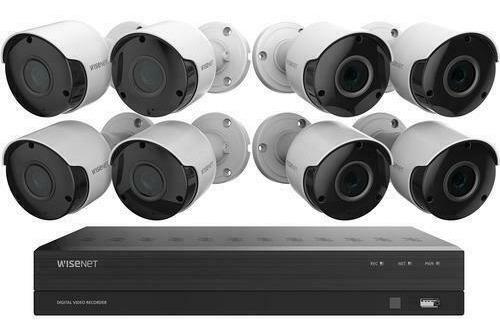 Sistema De Camaras Video De Seguridad Wisenet (8 Camaras)