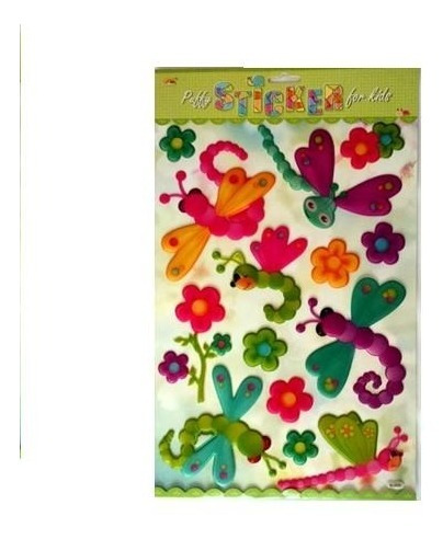 Sticker Calcomanias Libelulas Flores Infantiles Decoracion