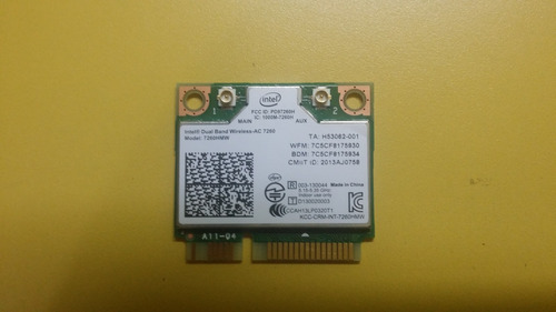 Tarjeta Red Inalámbrica Intel Ac- Banda Dual +