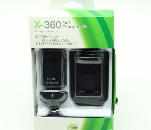 Batería Pila Xbox 360 Kit De Carga 4 En 1